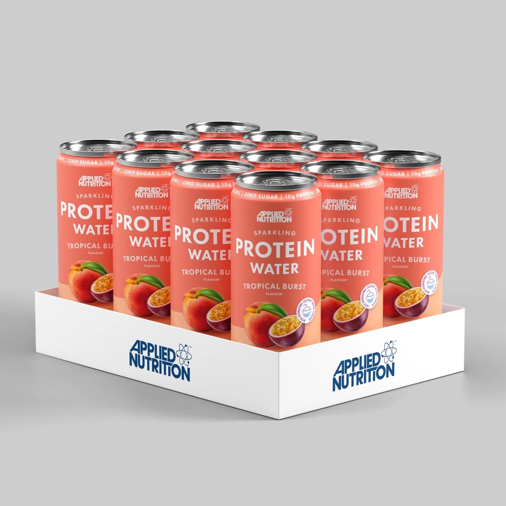 Applied Nutrition Sparkling Protein Water 12x330ml Tropical Burst